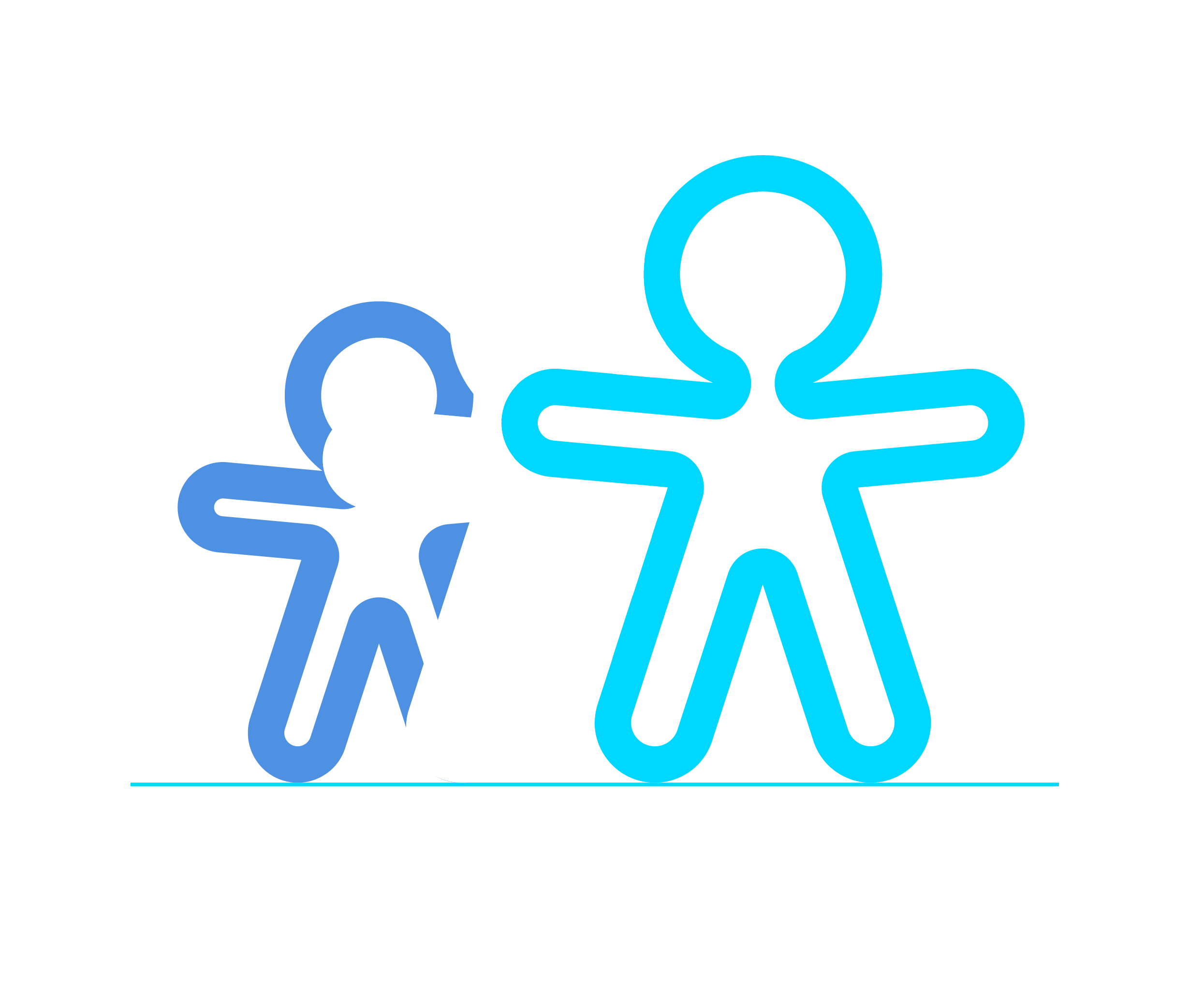 Randstad EVP Randstad illustration group of people in blue, white, light blue